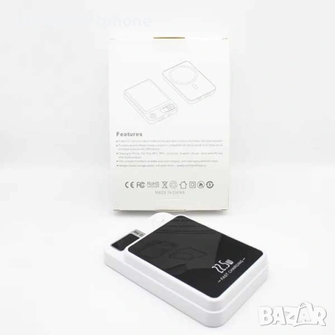 Power Bank 10000mAh 22.5W – магнитна външна батерия, 4 цвята, снимка 7 - Външни батерии - 55237204