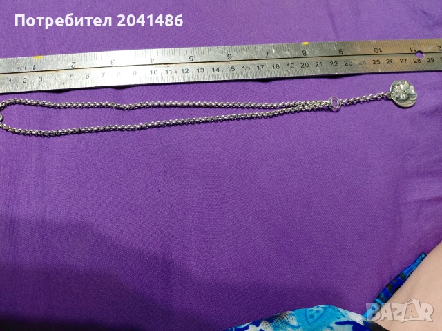 Сребърен медальон, снимка 4 - Колиета, медальони, синджири - 54991755