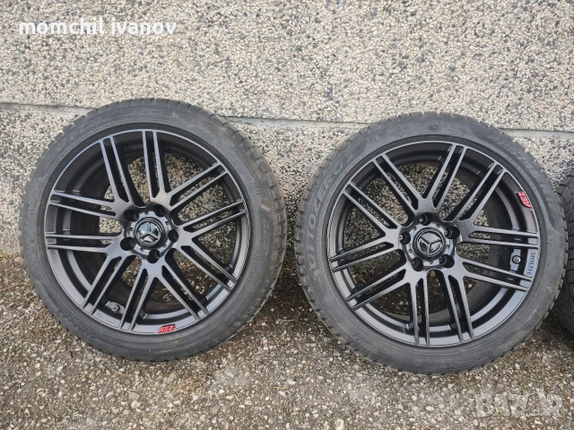 17" оригинални джанти "AEZ", свалени от Mercedes W204, 5х112, /ВАГ/, с датчици за налягане в гумите, снимка 3 - Гуми и джанти - 54990722