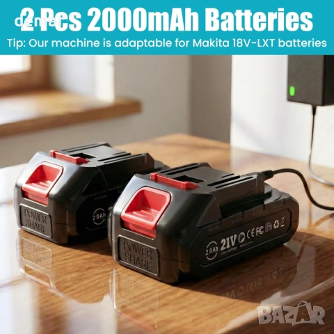 Безжичен осцилиращ инструмент с 2 батерии, 4° ъгъл на осцилация, 6 променливи скорости,26 аксесорари, снимка 6 - Други инструменти - 54055284