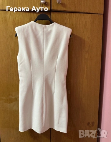 Рокля Zara, M, бяла, снимка 2 - Рокли - 54312923