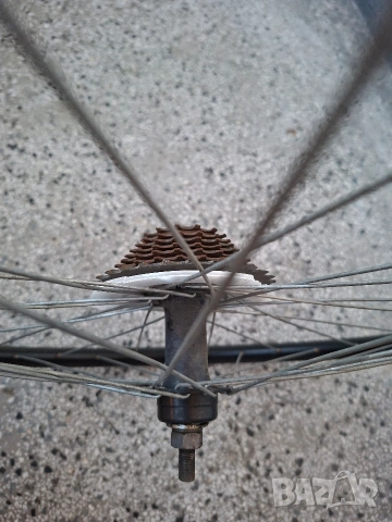 Комплект задна Капла за велосипед 26" касета Shimano MF-TZ21 капла за колело гума Mitas/ Шимано, снимка 4 - Части за велосипеди - 54814282