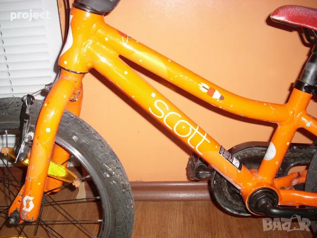 SCOTT 16 ″ АЛУМИНИЕВ USA Детски велосипед,колело със спомагателни колела.Промо!, снимка 4 - Детски велосипеди, триколки и коли - 55404274