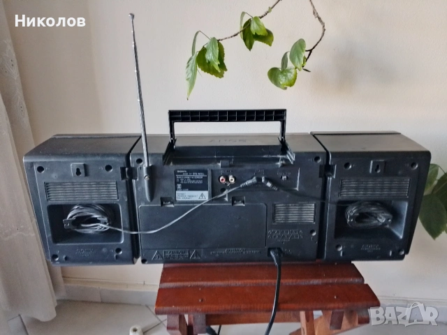 Радиокасетофон "SONY CFS-W410L" 1987г, "25€"!+Доставка!, снимка 4 - Радиокасетофони, транзистори - 54702318