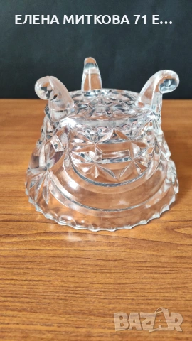 Кристална бонбониера на крачета, снимка 4 - Други - 54259112