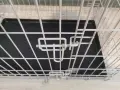 НОВА метална сгъваема клетка за куче 77x50x54см за транспорт и стационар, снимка 2