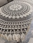 Ръчно изплетена покривка за кръгла маса , снимка 3
