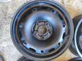 Оригинални VW стоманени джанти 14" 5x100 ET35 + тасове Sparco, снимка 8