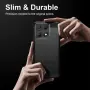 За Motorola Edge 70 Max 5G Carbon Fiber Brushed TPU Калъф със Скрийн Протектор – 3 цвята, снимка 7