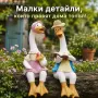 Декоративни градински фигурки чифт влюбени патици 2 бр. – Реалистична украса от смола за двор, гради, снимка 7