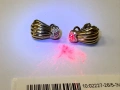 Дизайнерски Златни обеци с диаманти - 8.38 грама - 0.44ct, снимка 8