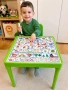 Детска пластмасова масичка с българската азбука, цифри от 1до 10, снимка 2