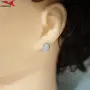 Обеци с платинено покритие 211227, снимка 4