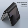 Кожен Калъф за Samsung Galaxy Z Flip8 DUX DUCIS Bril Series с Протектор – Черен, снимка 3