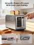 Кухненски комплект: инокс тостер Ganiza 925W + спортна бутилка 1 L, снимка 7