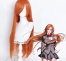 Оранжева 80см перука Orihime Inoue, снимка 1
