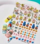 Спонджбоб Spongebob самозалепващи стикери лепенки ваденки за нокти маникюр декорация слайдери, снимка 1