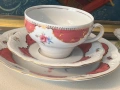 Троен сет порцелан 230 мл, снимка 5