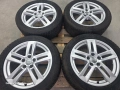 Лети джанти 17ки 5х112 Audi + зимни гуми 225/50/17 Dunlop, снимка 2