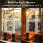 PChero LED конусовидни свещи със сензор от здрач до зори, 10 бр. безпламъчни с батерии, снимка 3