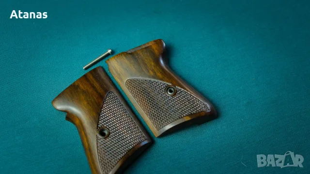 Чирени за Валтер/Walther PPK - орехови - ръчноизработени, снимка 3 - Оборудване и аксесоари за оръжия - 54100701