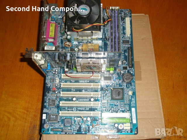 Ретро Комбо: GA-7VT600 + Sempron 2200+, + 1GB DDR 333Mhz. + MX440 32mb., снимка 2 - Дънни платки - 55069644