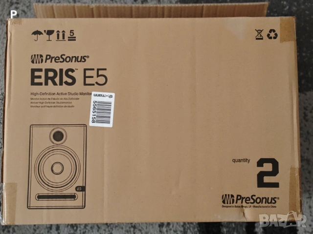 PreSonus Eris E5 активни студийни мотитори, снимка 2 - Тонколони - 54399564