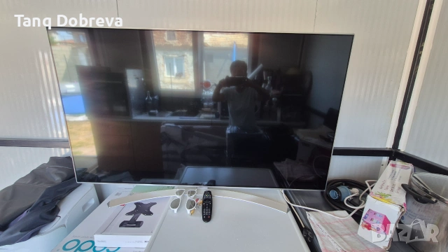 LG с тънък Cinema Screen 55 инча дизайн.Моделът  поддържа 4K Ultra HD резолюция и IPS 4K технология , снимка 3 - Аудиосистеми - 55250314