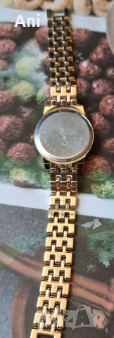 Позлатен дамски часовник, снимка 2 - Дамски - 54131070