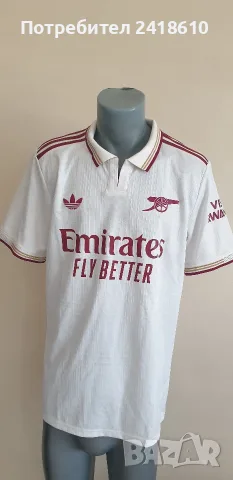 Adidas Arsenal Mens Size L НОВО! ОРИГИНАЛ! Мъжка Тениска!, снимка 8 - Тениски - 55316472