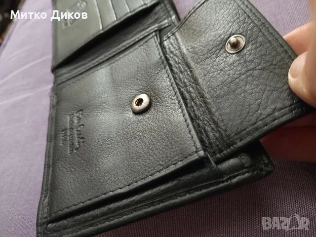 Bugatti и Pierre Cardin два портфейла естествена кожа 120x95mm Rfid protection и двата отлични, снимка 13 - Портфейли, портмонета - 55422469