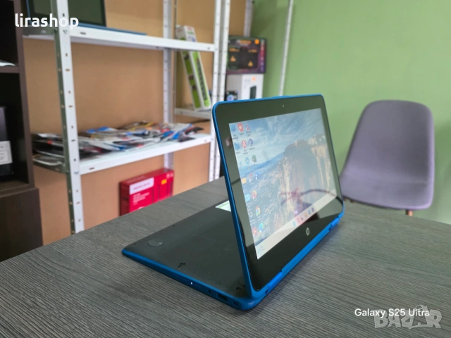 Лаптоп / таблет 11.6" HP ProBook x360 11 G3 EE Blue | 4 ядрен Silver N5000 / 8GB DDR4/ 128GB SSD, снимка 7 - Лаптопи за работа - 54205405