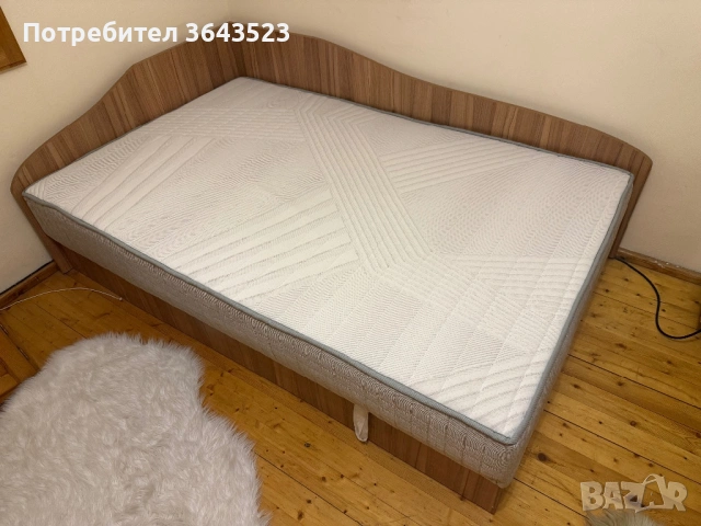 Легло 120x190 + матрак Sleepy Memo Body Line, отлично състояние, снимка 2 - Спални и легла - 54909347