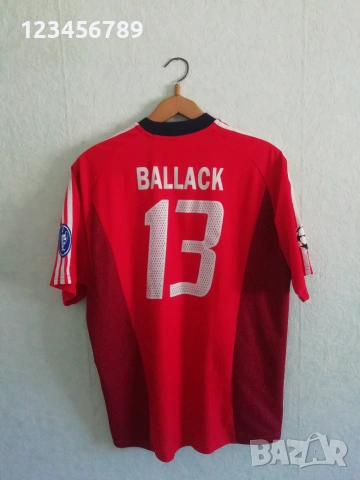 Bayern Munich Ballack Adidas Champions League оригинална мачова тениска фланелка екип Байерн Мюнхен 