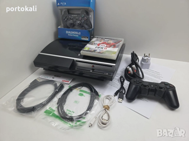 ХАКНАТ! PS3 Playstation 3 Плейстейшън 3 320GB пълен комплект