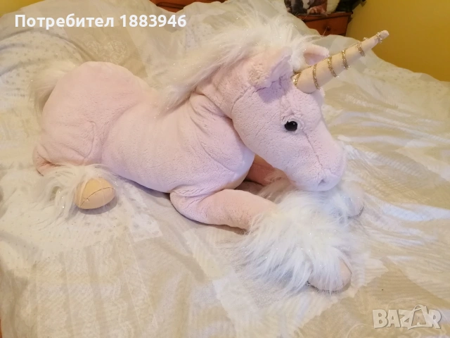 Голям розов еднорог, снимка 2 - Плюшени играчки - 54991262