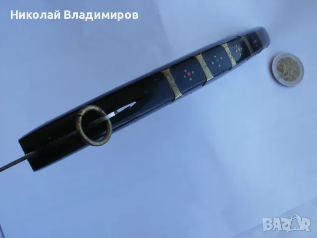 Сойка български голям 34 см. стар от рог джобен нож Габрово ножче, снимка 8 - Ножове - 55337254