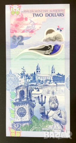 10 Долара Бермуди -2009 г Хибрид-ДОСТА РЯДКА-UNC, снимка 2 - Нумизматика и бонистика - 54536319