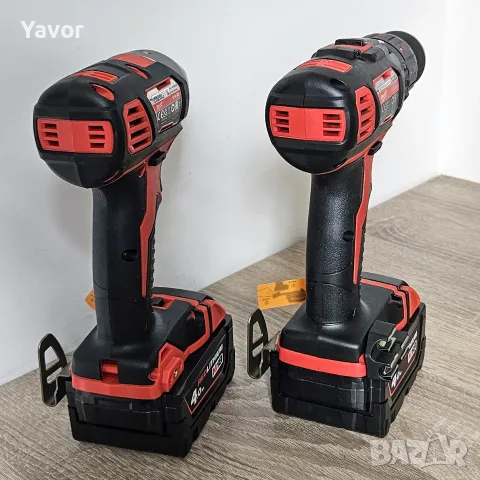 НОВ комплект Milwaukee M18 ударен гайковерт и винтоверт с 2 батерии 4Ah, зарядно и куфар, снимка 7 - Винтоверти - 55415587