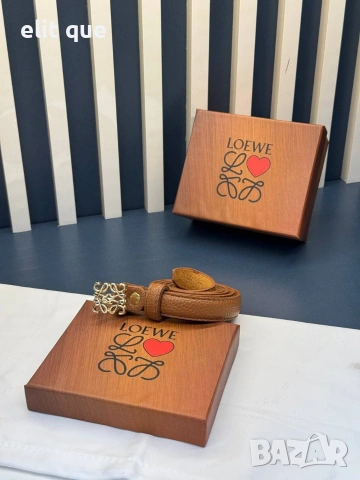 колан от естествена кожа в кутия 2см loewe, снимка 2 - Колани - 55219445