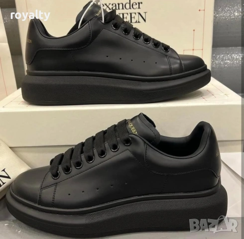 Alexander McQueen Нови Черни Дамски Маратонки с Кутия 