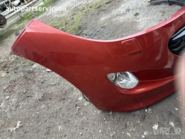 Предна броня комплект червена за Peugeot RCZ 1.6T автоматик (2011), снимка 3 - Части - 55461748