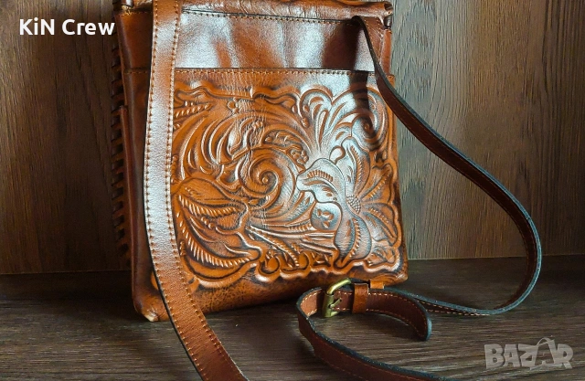 Дамска Чанта Patricia Nash Crossbody - Granada от естествена кожа, снимка 6 - Чанти - 53967866