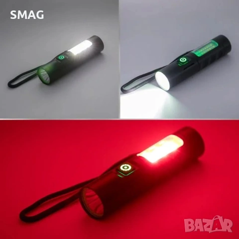 USB фенерче в черен цвят с 6 светлинни режима_1251086, снимка 5 - Къмпинг осветление - 54519986
