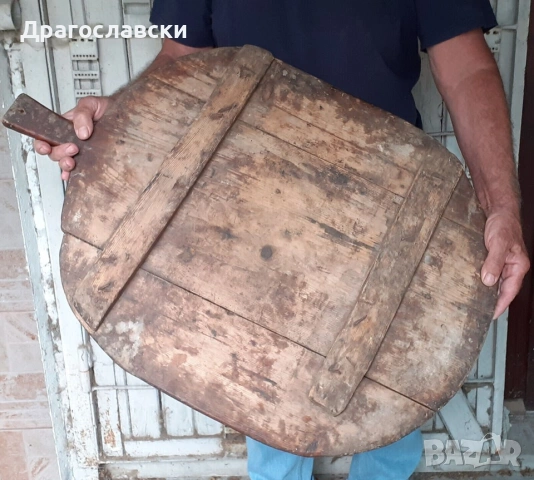 Стара дъска / лопата за хляб / фурна, битова декорация битов кът и Чутури, стара дървена чутура , снимка 15 - Антикварни и старинни предмети - 29140857