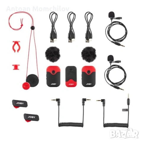 Безжичен микрофон Joby Wavo AIR 2 4GHz 2 lav микрофона, снимка 5 - Микрофони - 55288574