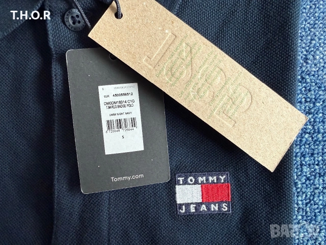 Tommy Hilfiger TOMMY JEANS Polo Shirt ОРИГИНАЛНИ мъжки поло тениски - M/L, снимка 8 - Тениски - 54982127