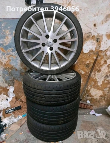 4х100-17 със летни гуми , снимка 3 - Гуми и джанти - 54886428