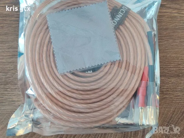 Hi-Fi кабел за тонколони с накрайници тип банани  13AWG  2x4m, снимка 4 - Тонколони - 55164415