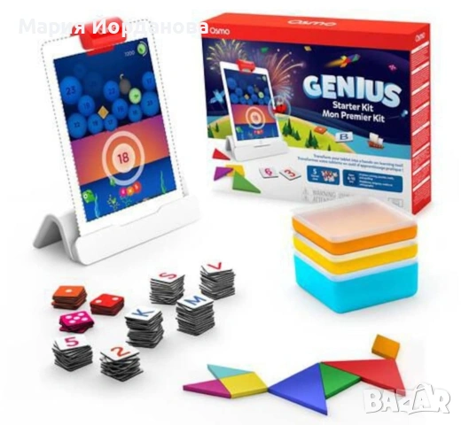 Игра за интелигентност Osmo Genius Starter Kit, 5 режима на игра, 6-10 години, снимка 2 - Образователни игри - 54410832